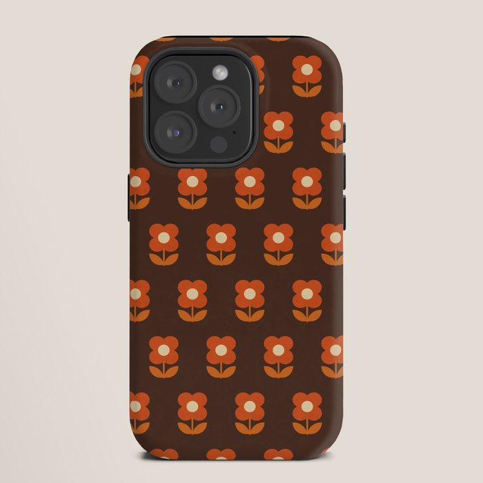 70s Flower Pattern #1 iPhone Case