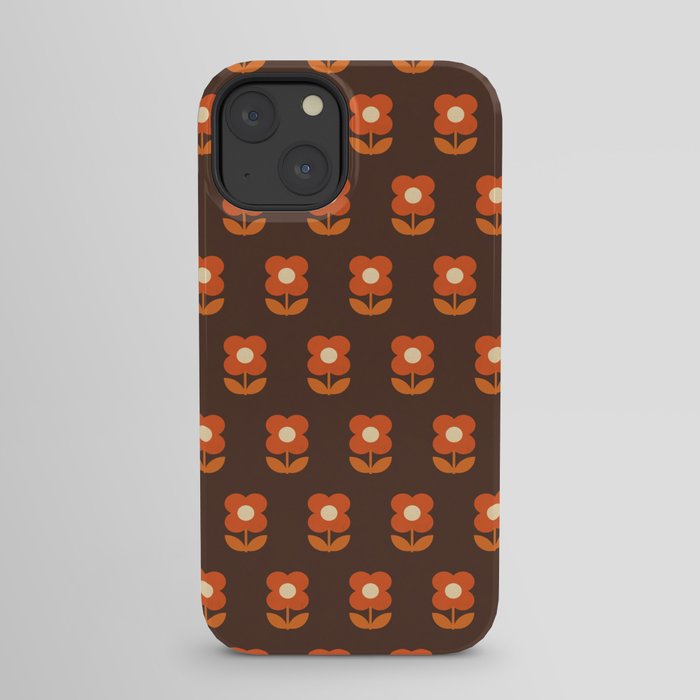 70s Flower Pattern #1 iPhone Case