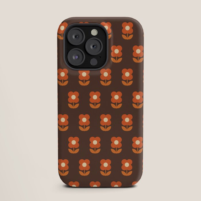 70s Flower Pattern #1 iPhone Case