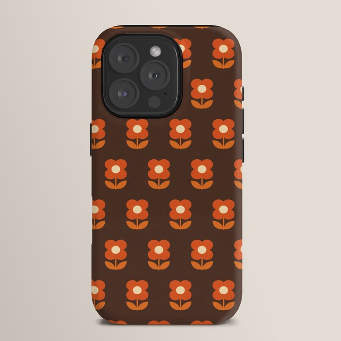 70s Flower Pattern #1 iPhone Case