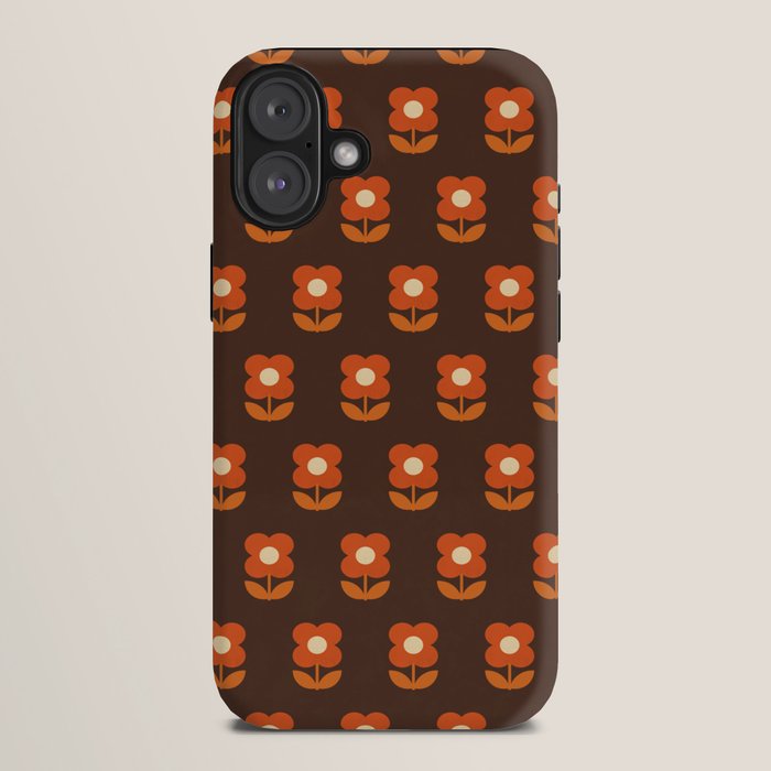 70s Flower Pattern #1 iPhone Case
