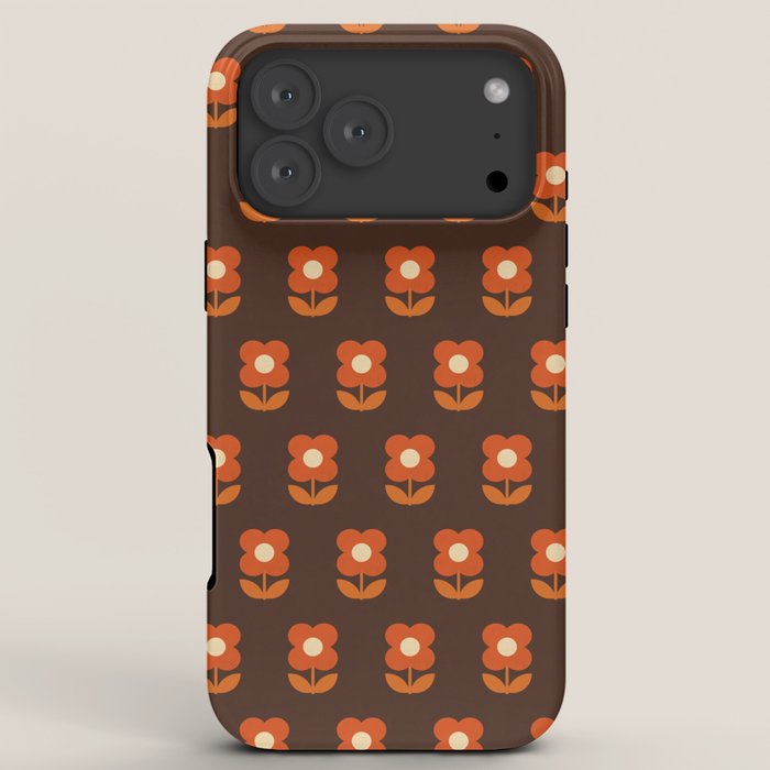 70s Flower Pattern #1 iPhone Case