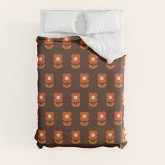 70s Flower Pattern #1 Duvet Cover