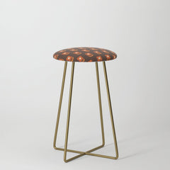 70s Flower Pattern #1 Stool