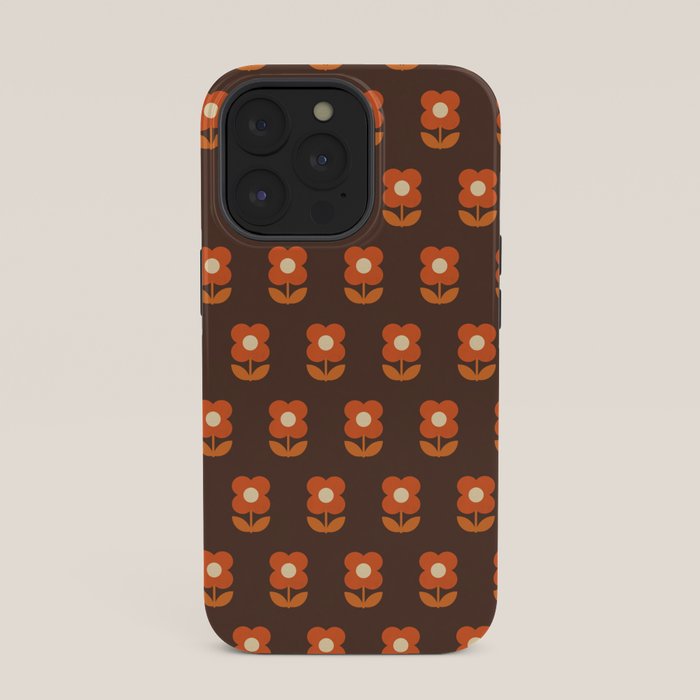 70s Flower Pattern #1 iPhone Case