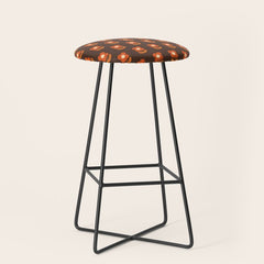 70s Flower Pattern #1 Stool