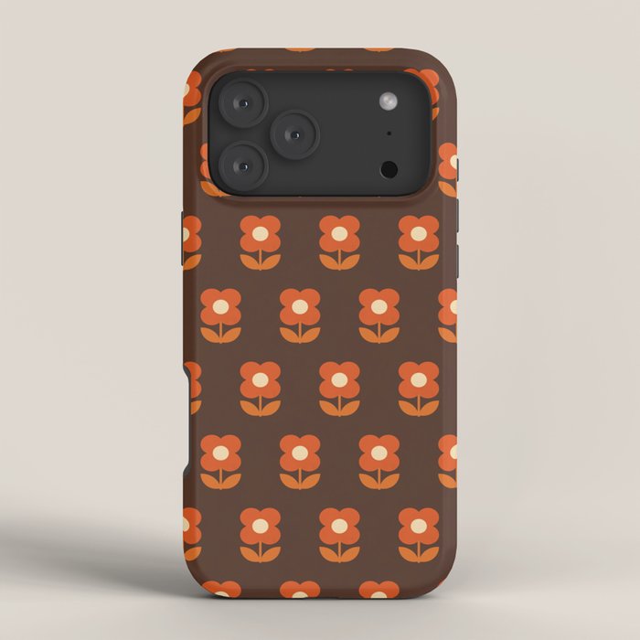 70s Flower Pattern #1 iPhone Case