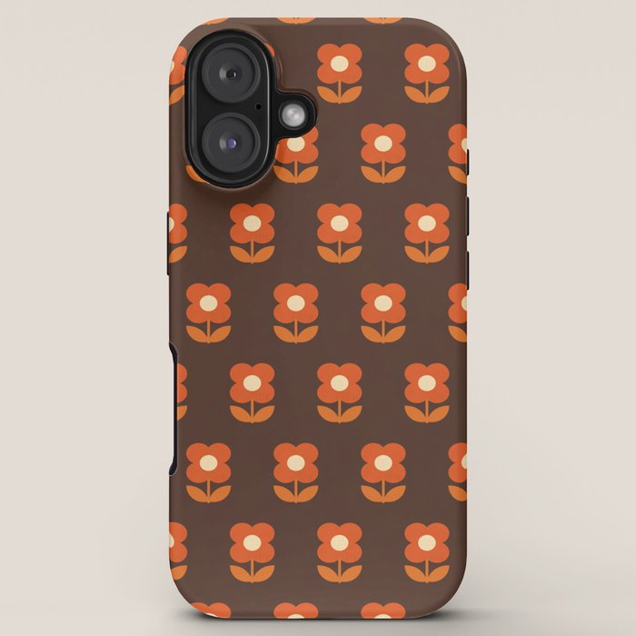 70s Flower Pattern #1 iPhone Case