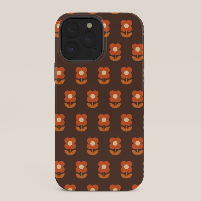 70s Flower Pattern #1 iPhone Case