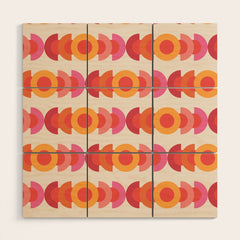 70's pattern no1 Wood Wall Art