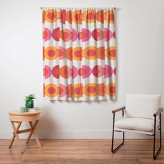 70's pattern no1 Window Curtain