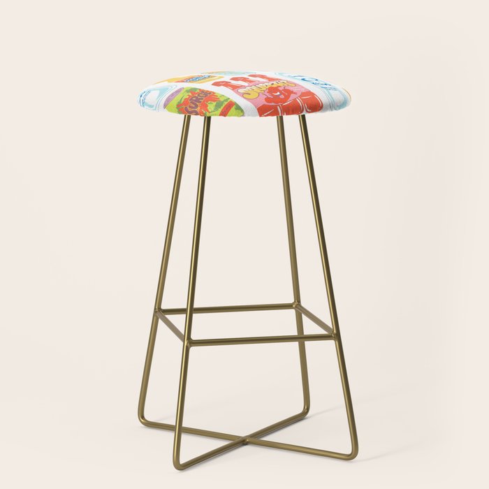 90s Drinks Stool