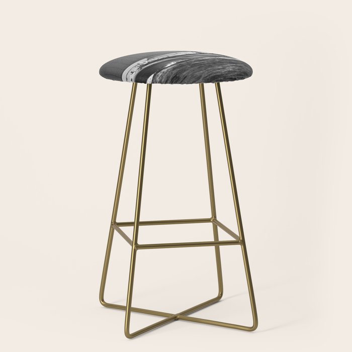 12-meter Sailing Yacht America's Cup Races nautical black and white photograph Stool