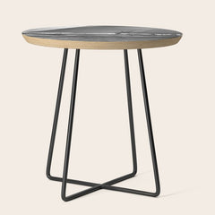 12-meter Sailing Yacht America's Cup Races nautical black and white photograph Side Table