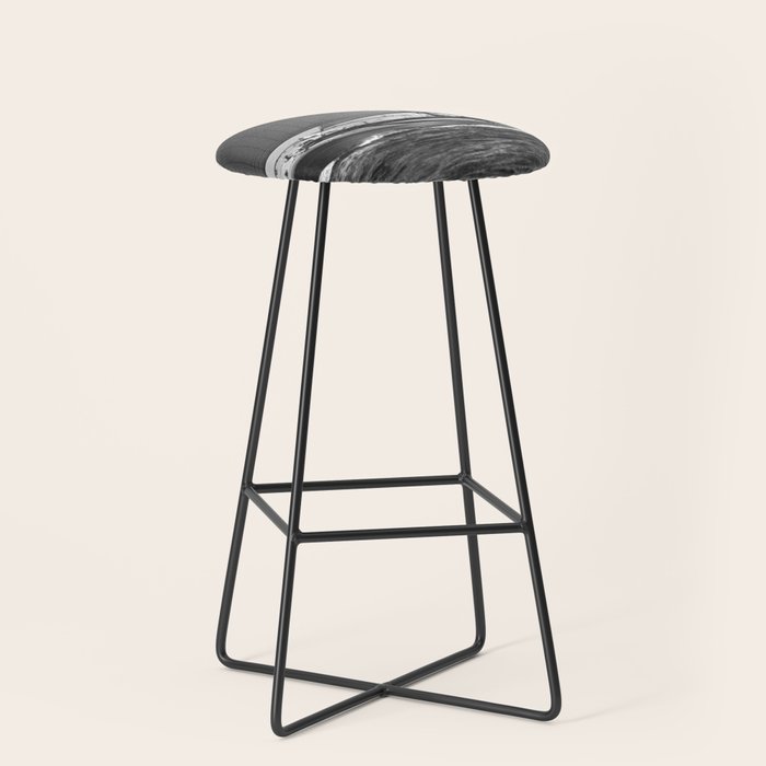12-meter Sailing Yacht America's Cup Races nautical black and white photograph Stool
