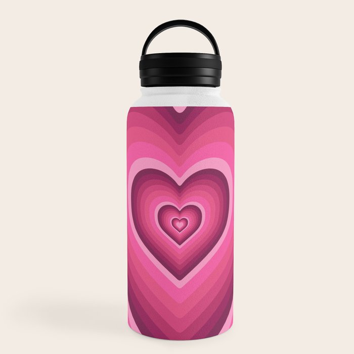 70's Heart Water Bottle