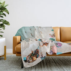 A Day At The Beach Throw Blanket
