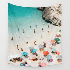 A Day At The Beach Wall Tapestry