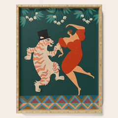 A Date With The Wild Cat  Serving Tray