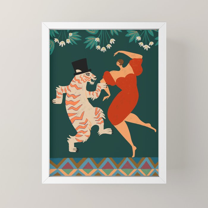 A Date With The Wild Cat  Mini Art Print