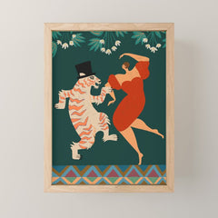 A Date With The Wild Cat  Mini Art Print