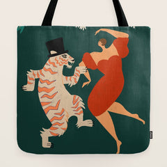 A Date With The Wild Cat  Tote Bag