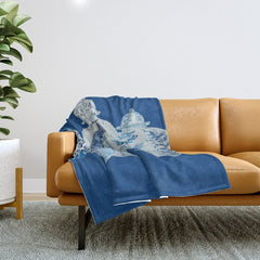 4 Four 4 Blue and White Ginger Jars  Throw Blanket