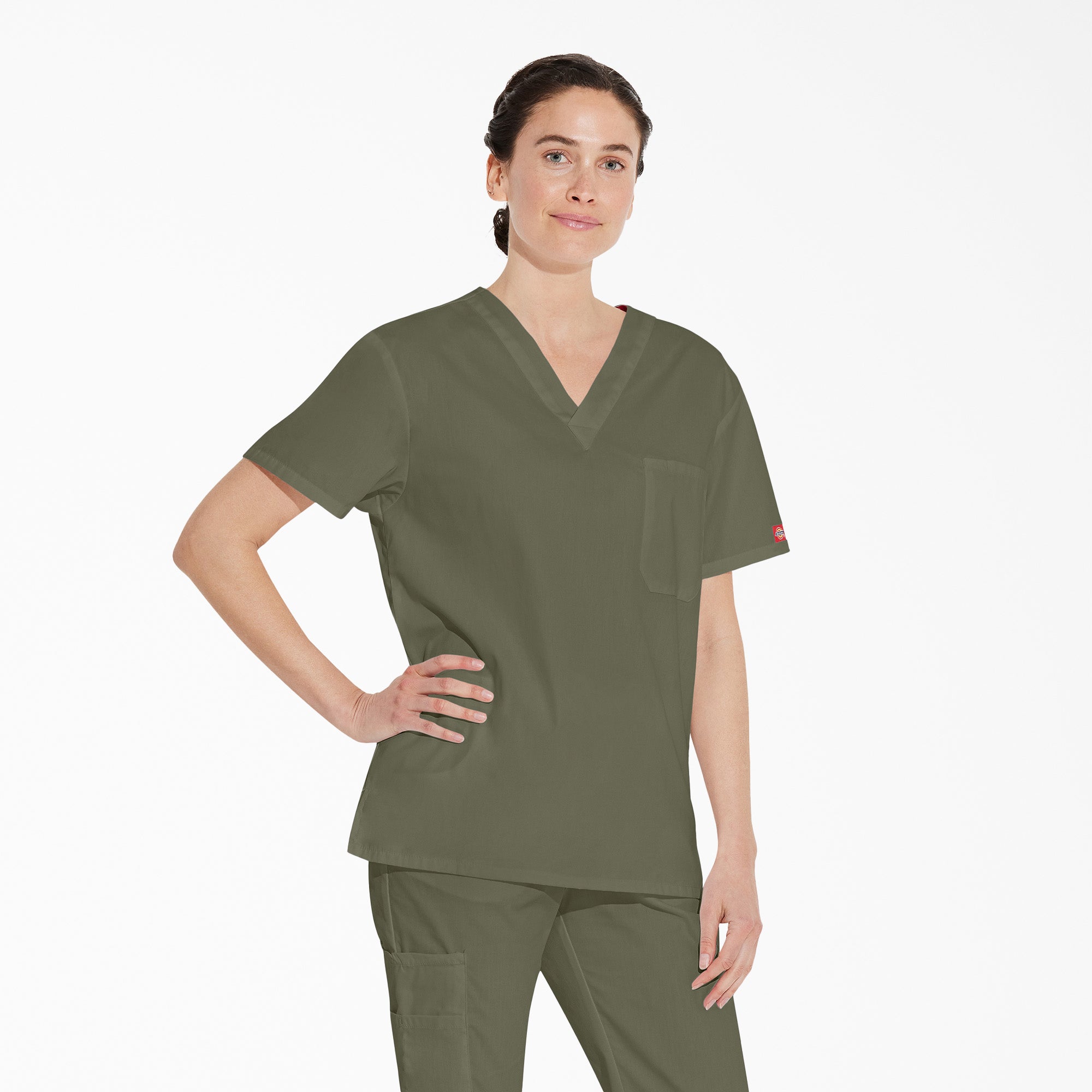Unisex EDS Signature V-Neck Scrub Top