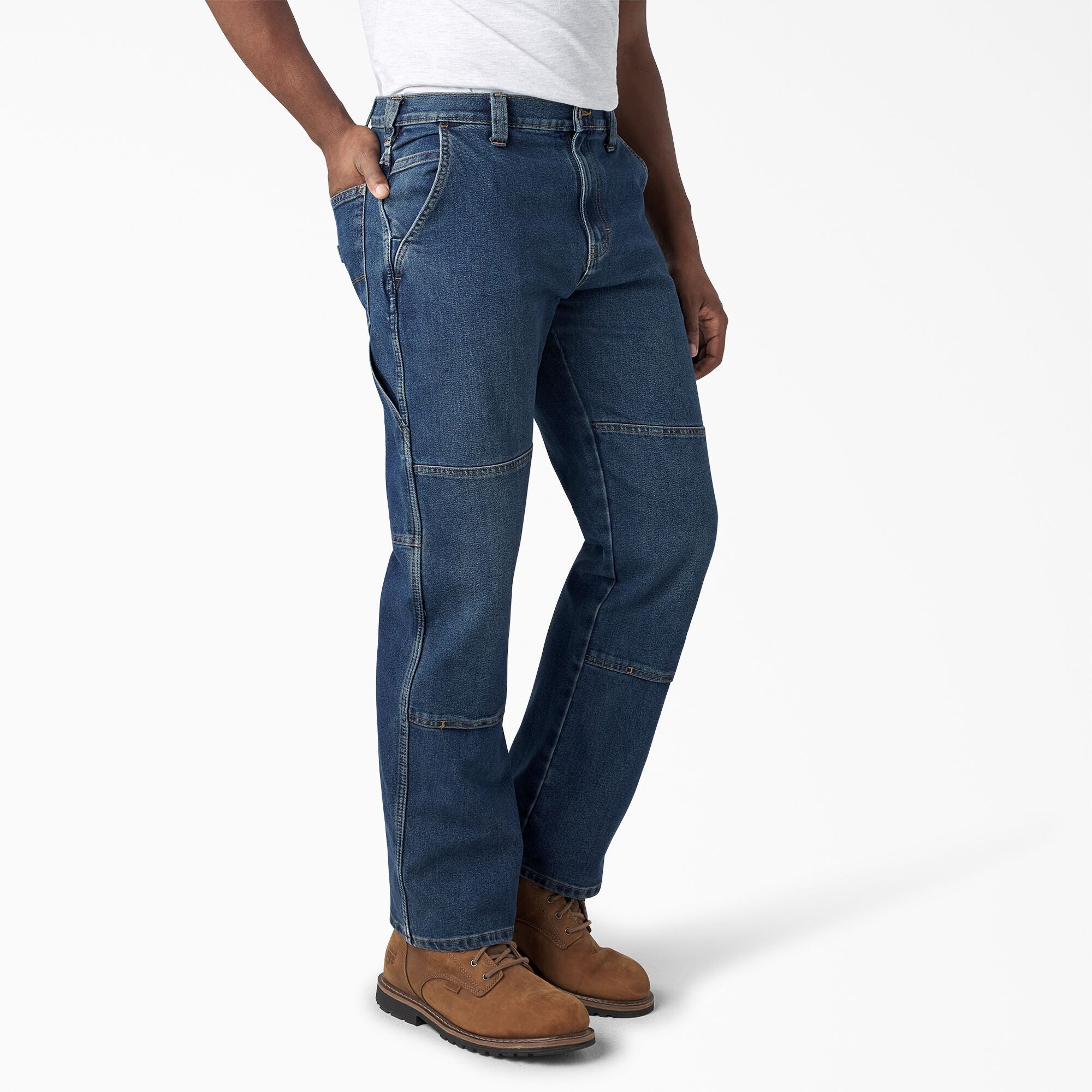 FLEX Relaxed Fit Double Knee Jeans