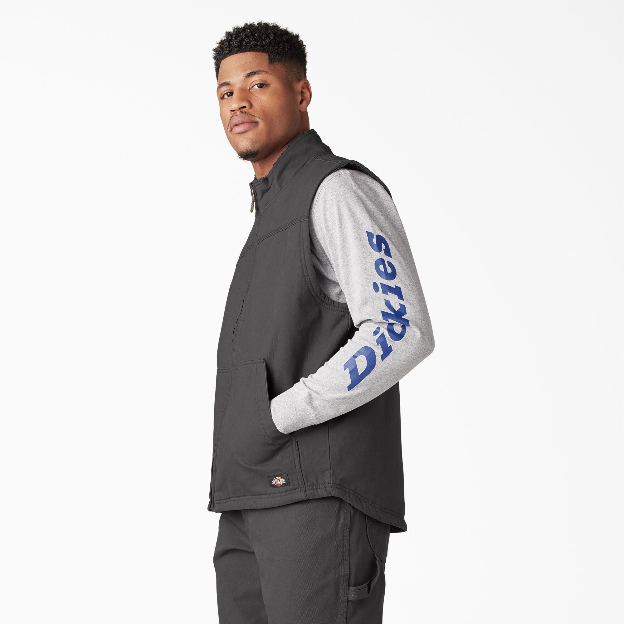 Duck Canvas High Pile Fleece Lined Vest