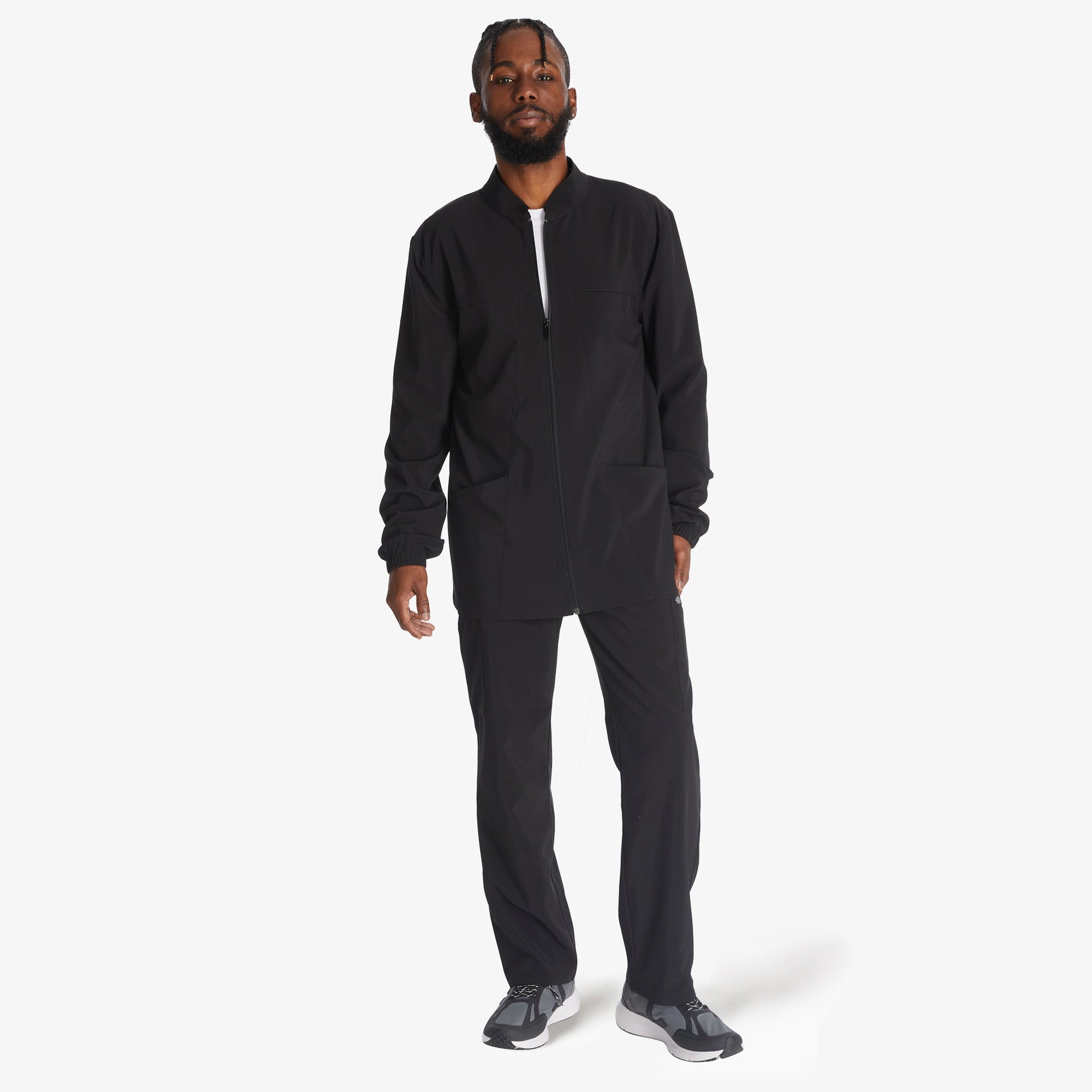 Men's EDS Essentials Zip Front Scrub Jacket