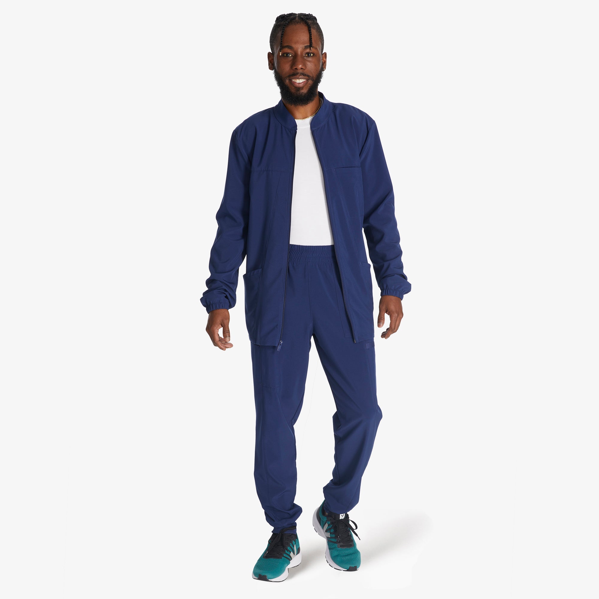 Men's EDS Essentials Zip Front Scrub Jacket