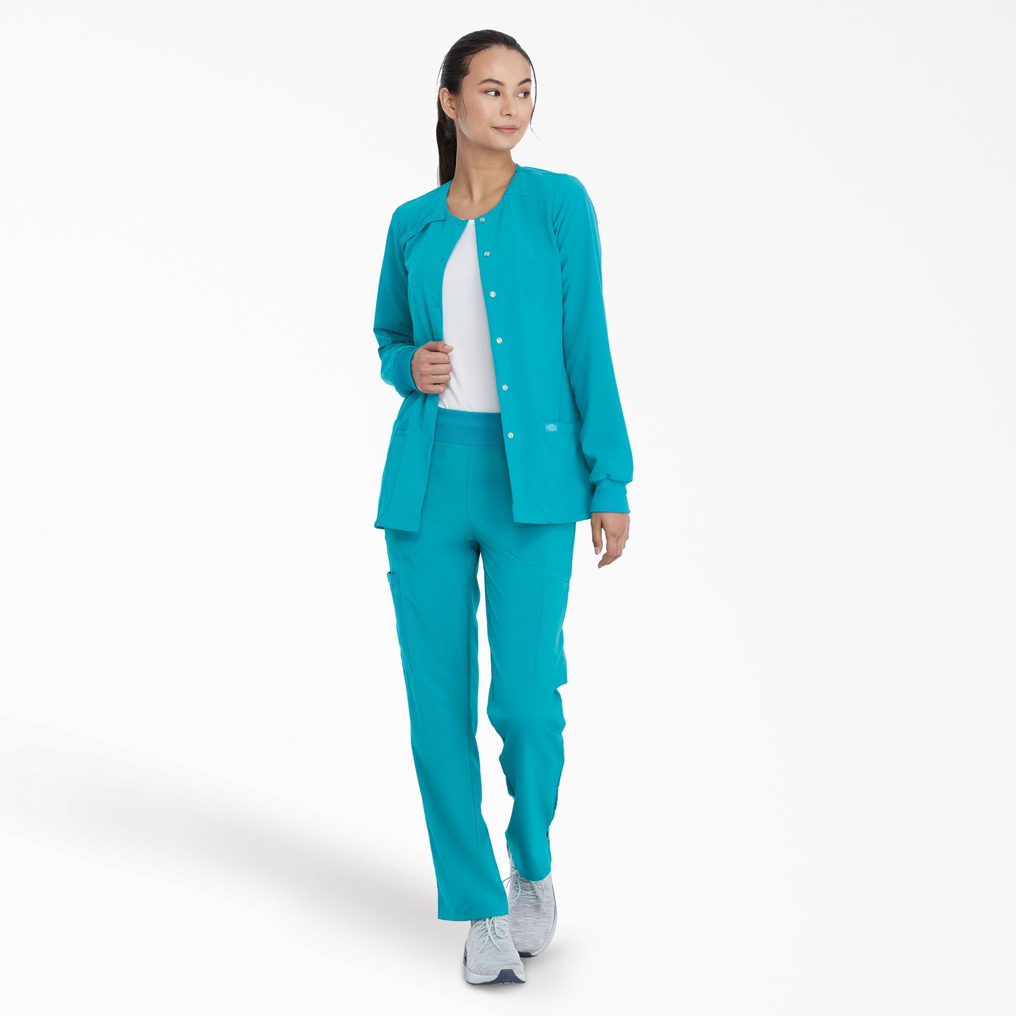 Women's EDS Essentials Snap Front Scrub Jacket