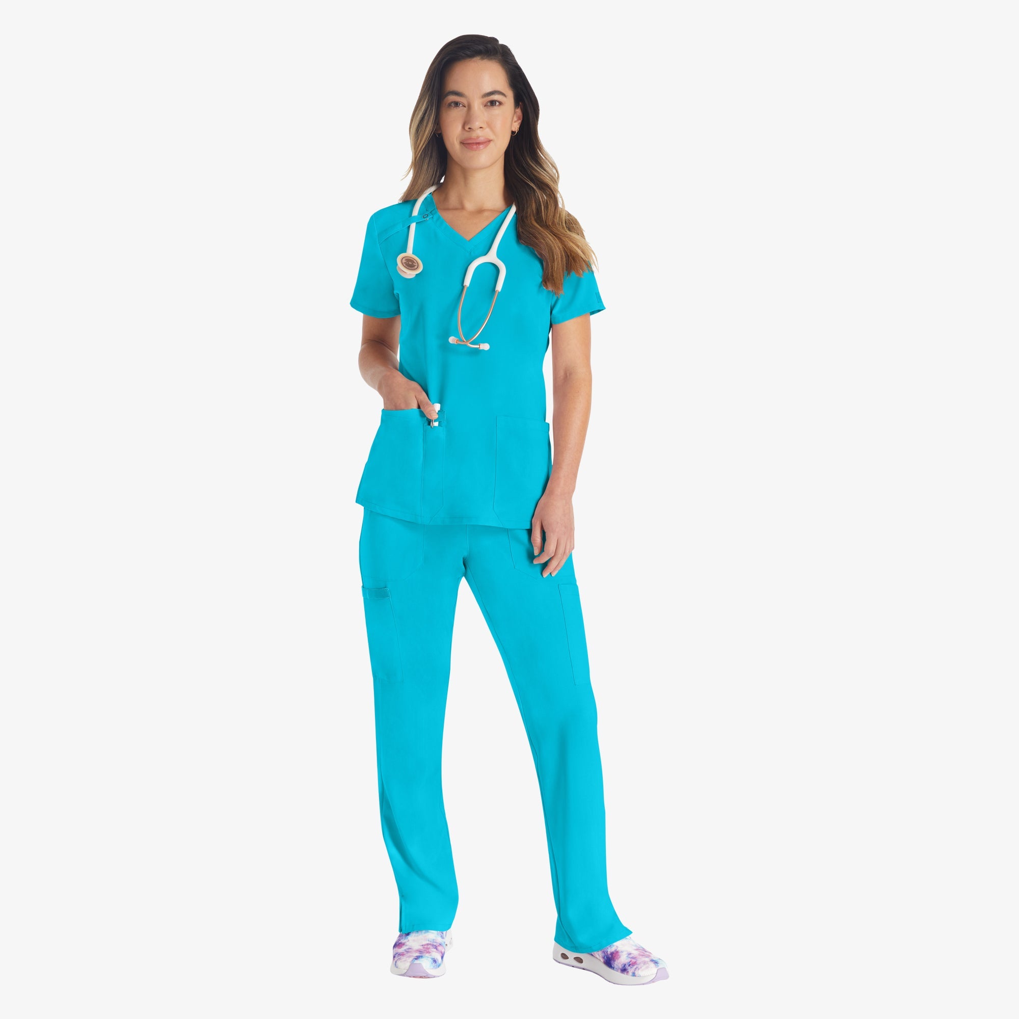 Women's EDS Essentials V-Neck Scrub Top
