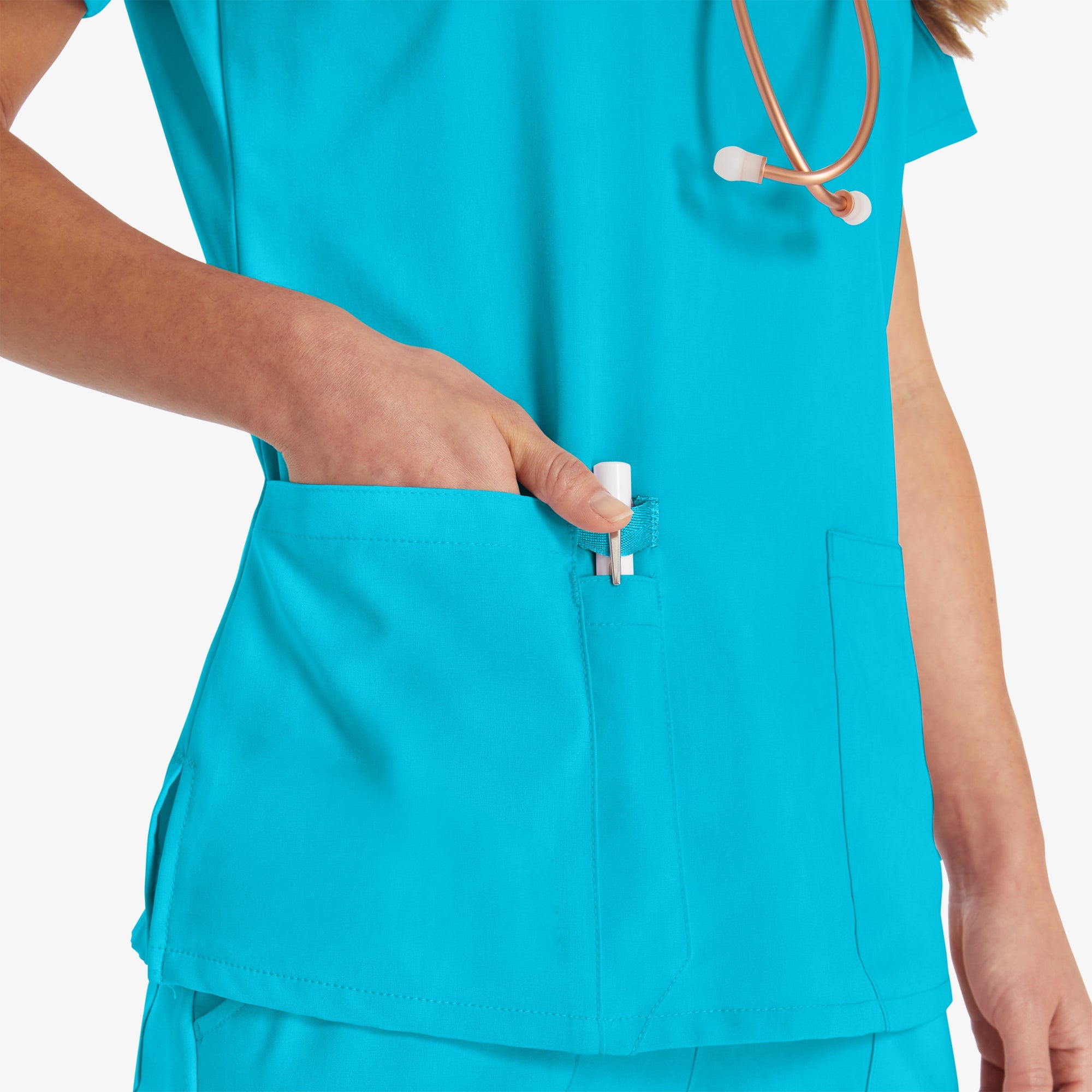 Women's EDS Essentials V-Neck Scrub Top