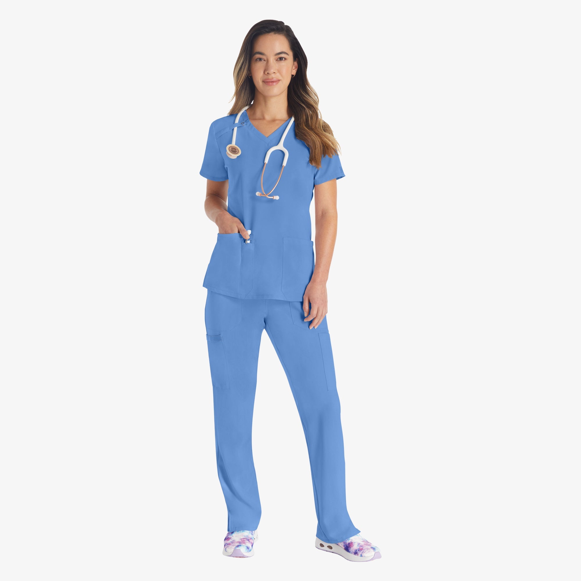 Women's EDS Essentials V-Neck Scrub Top