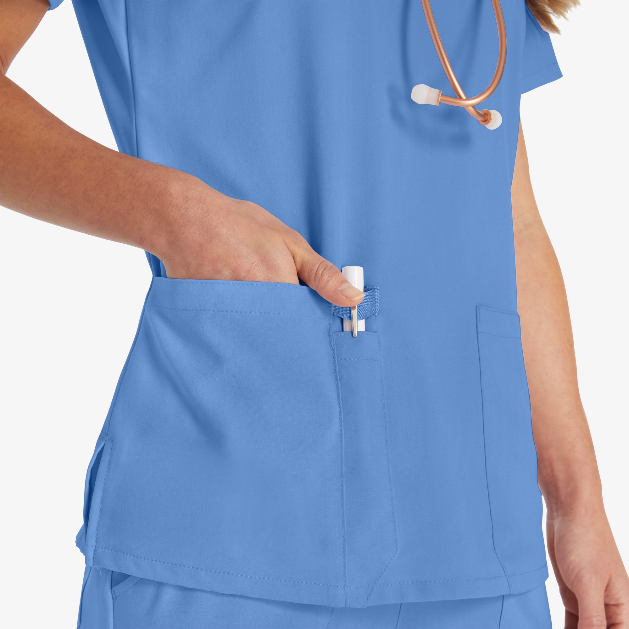 Women's EDS Essentials V-Neck Scrub Top