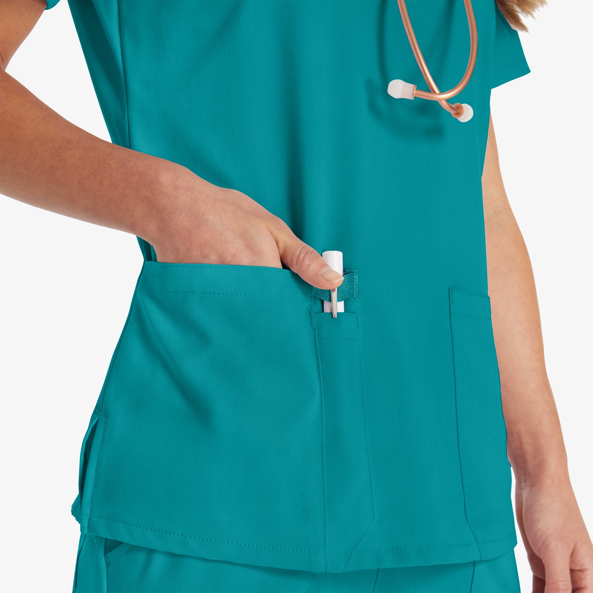 Women's EDS Essentials V-Neck Scrub Top