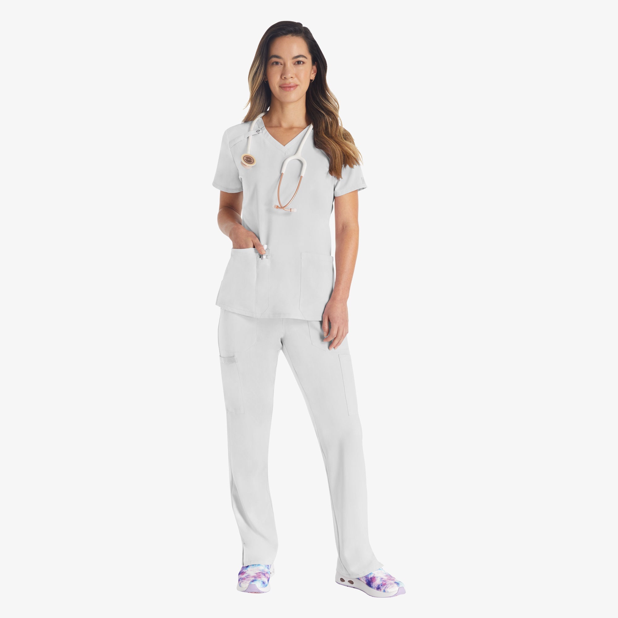 Women's EDS Essentials V-Neck Scrub Top