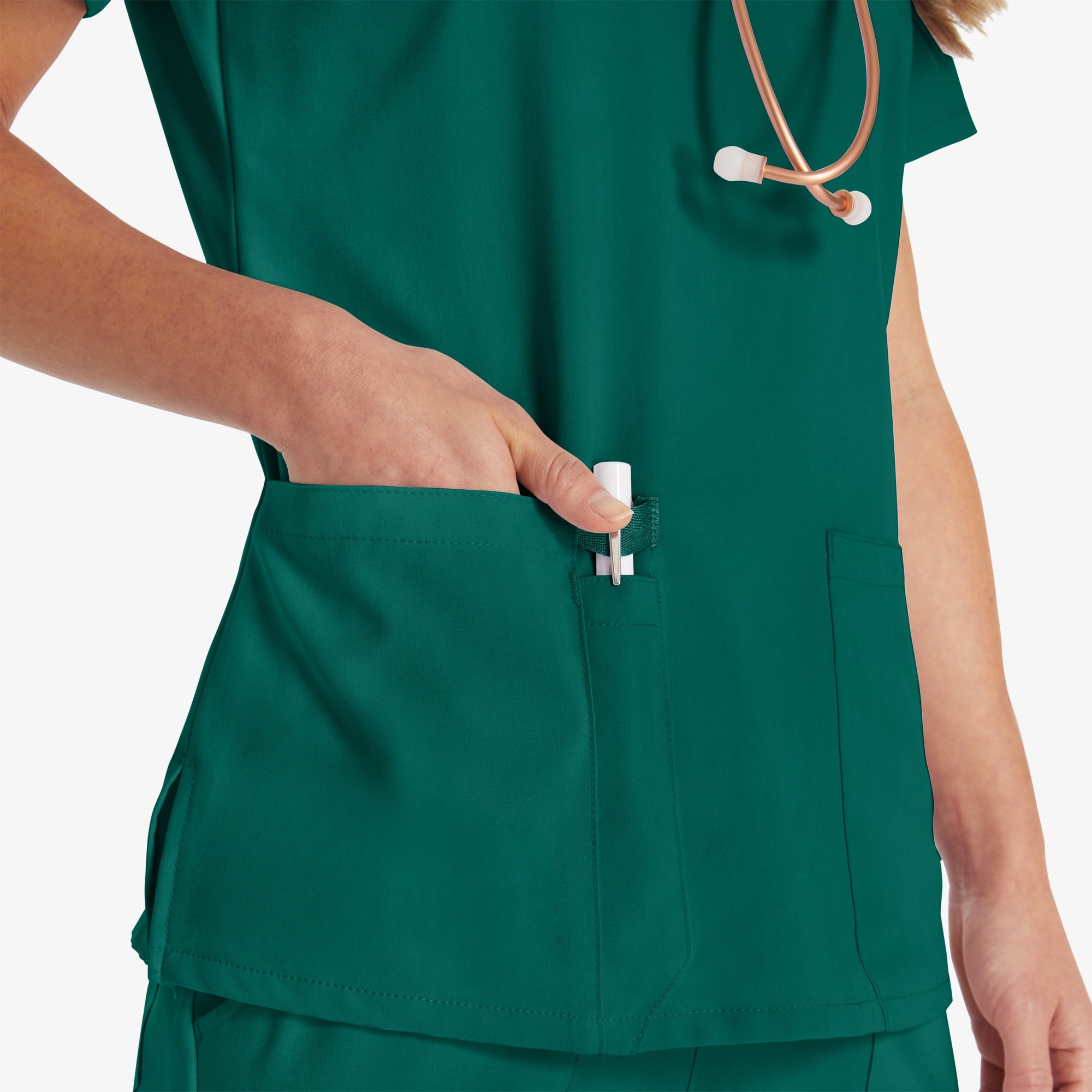 Women's EDS Essentials V-Neck Scrub Top