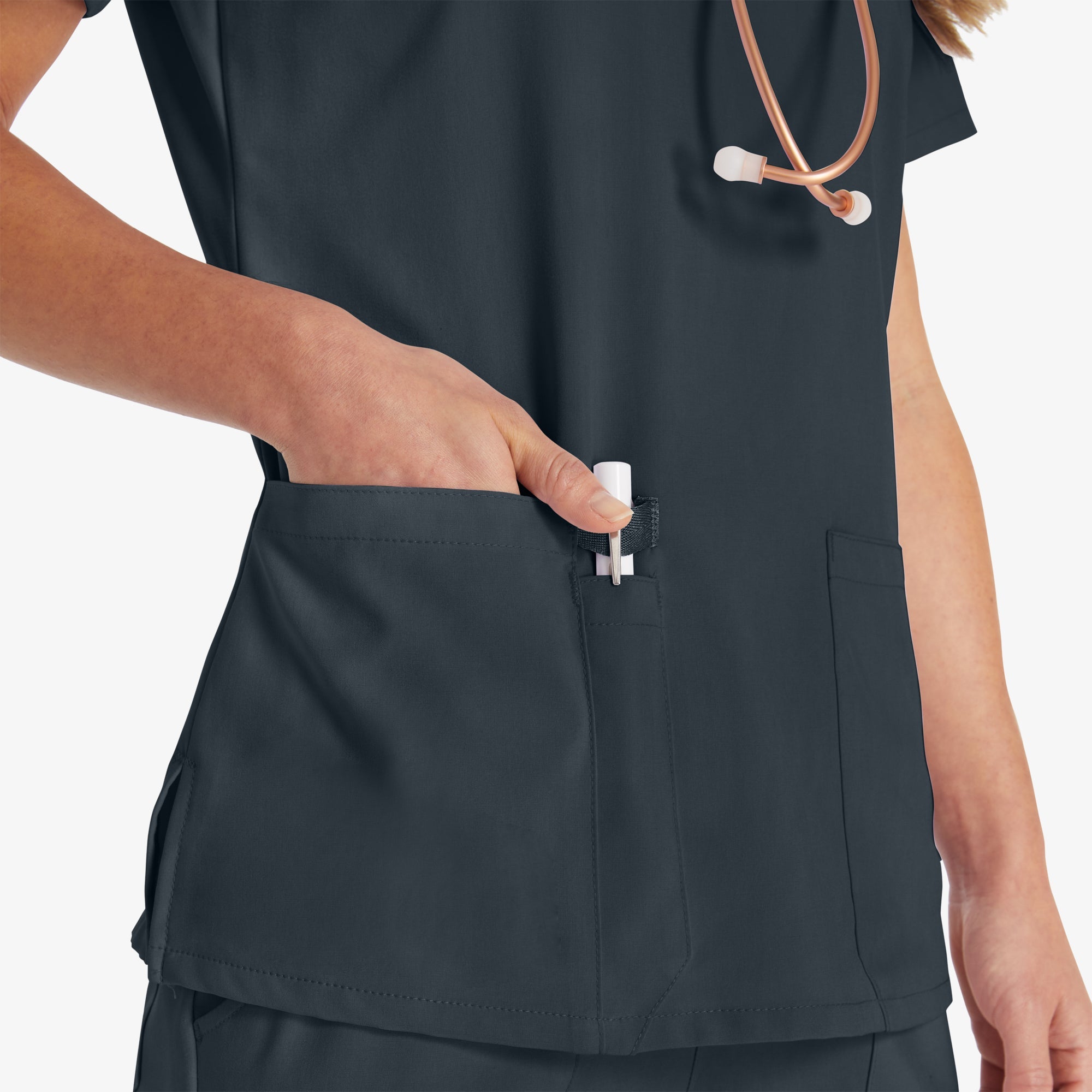 Women's EDS Essentials V-Neck Scrub Top