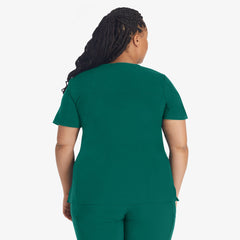 Women's EDS Essentials Mock Wrap Scrub Top