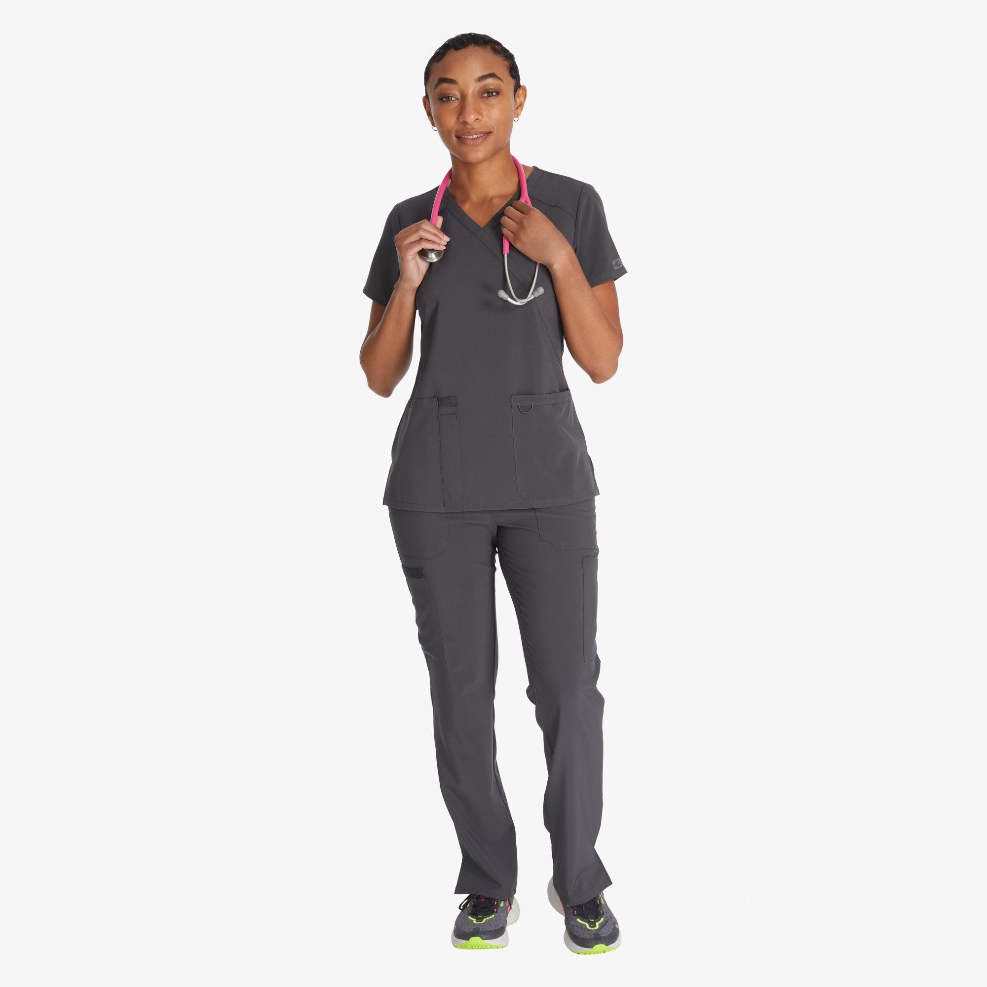 Women's EDS Essentials Mock Wrap Scrub Top