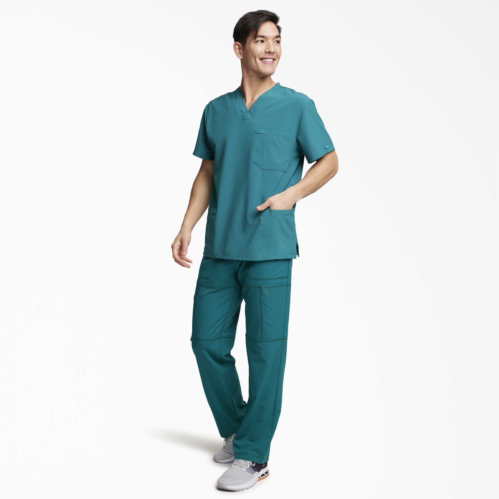 Men's EDS Essentials V-Neck Scrub Top