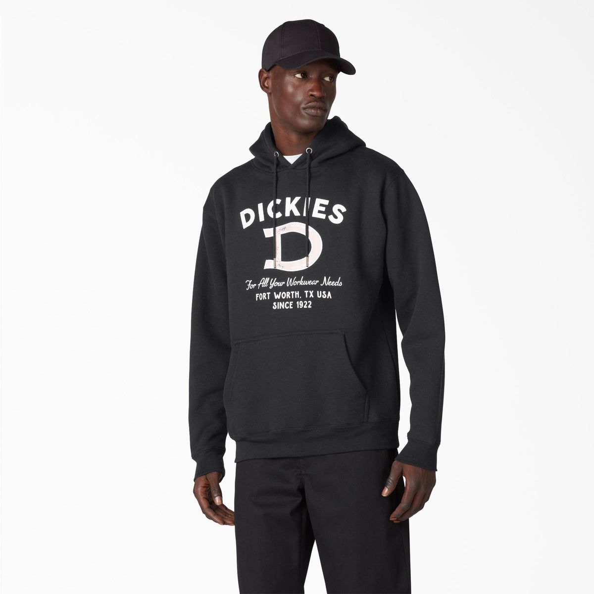 Distressed Ox Collar Graphic Hoodie
