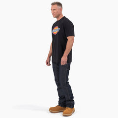 Short Sleeve Tri-Color Logo Graphic T-Shirt