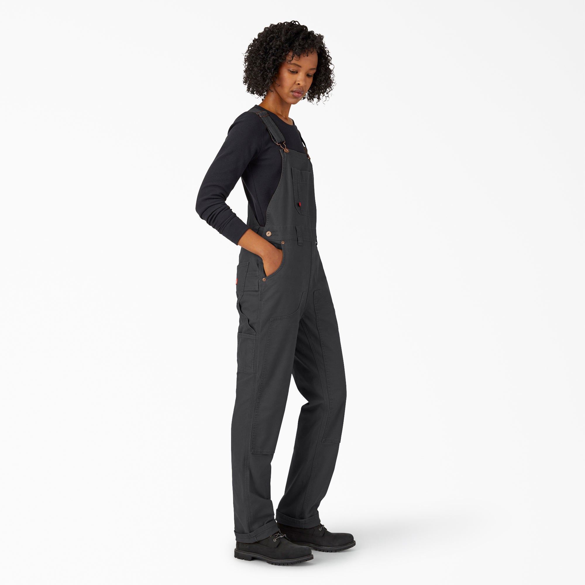 Women's Straight Fit Duck Double Front Bib Overalls