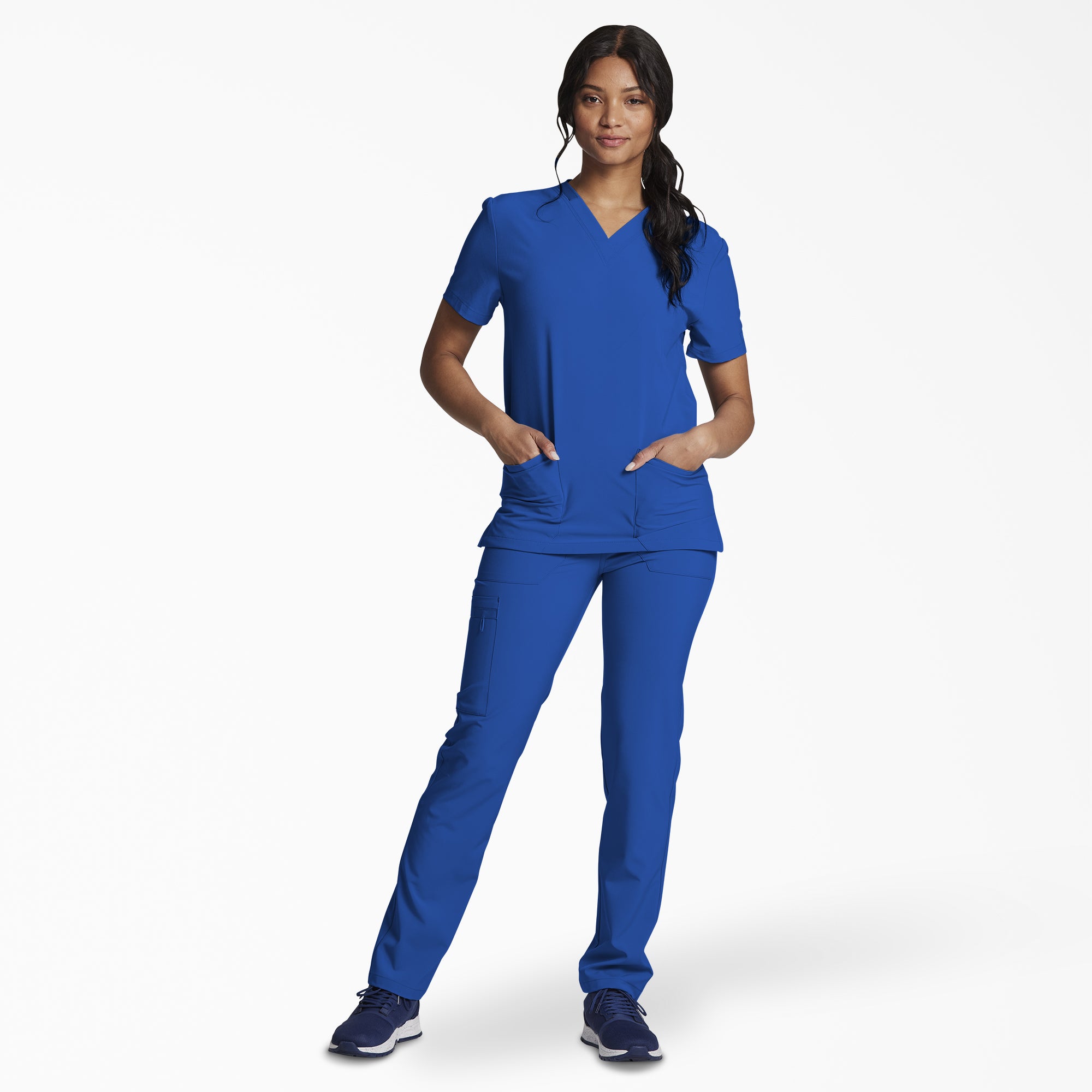 Unisex EDS Essentials V-Neck Scrub Top