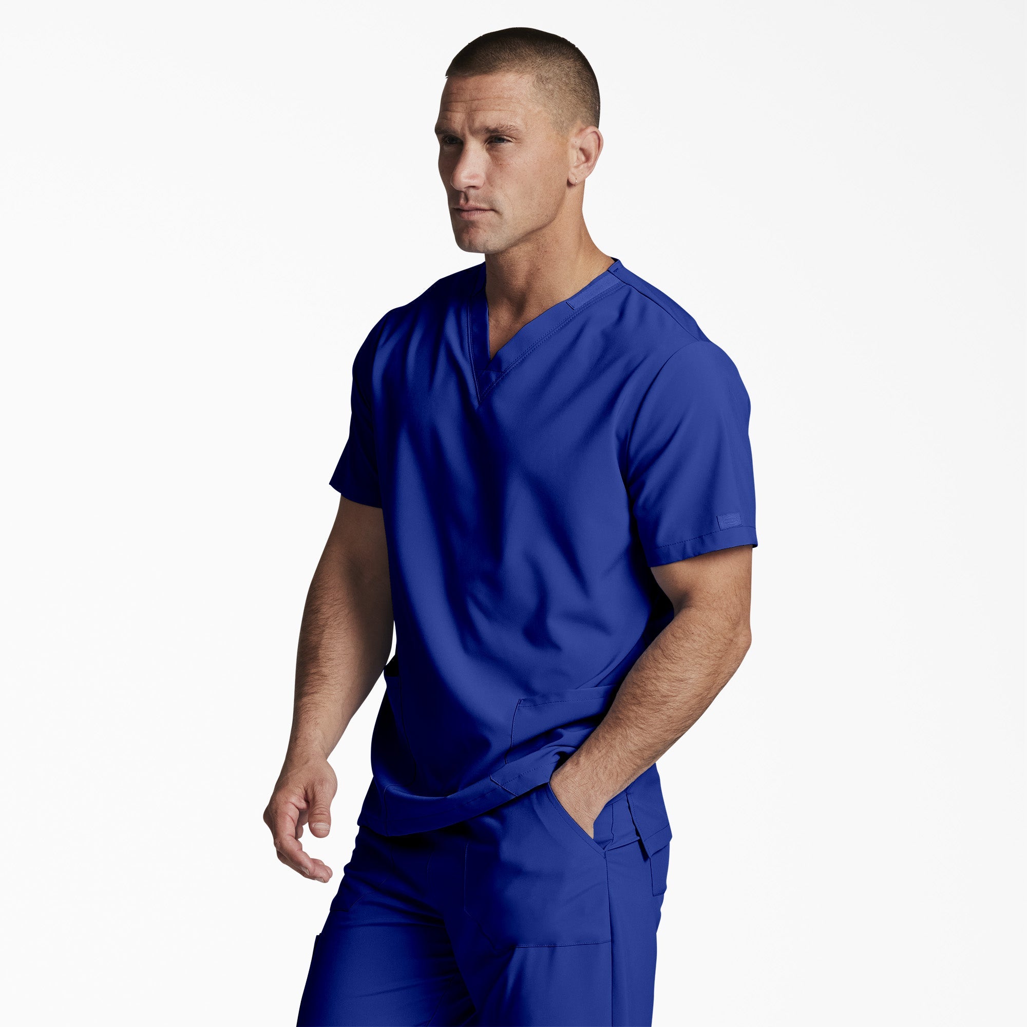 Unisex EDS Essentials V-Neck Scrub Top