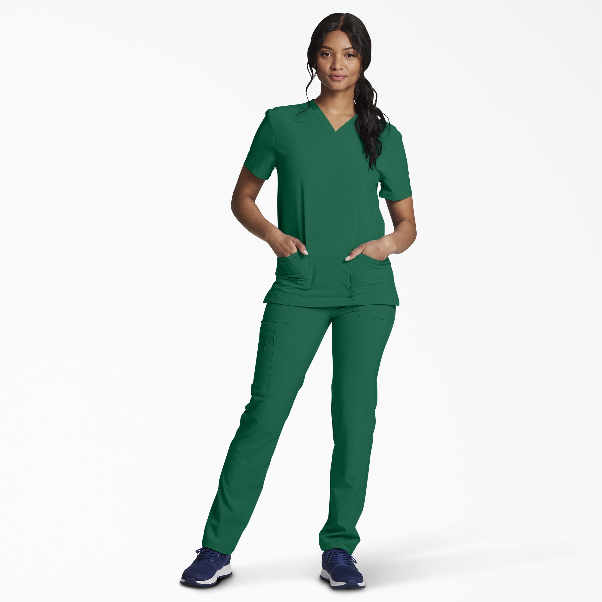 Unisex EDS Essentials V-Neck Scrub Top